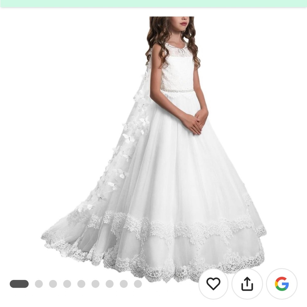 Girls floor length formal dress
